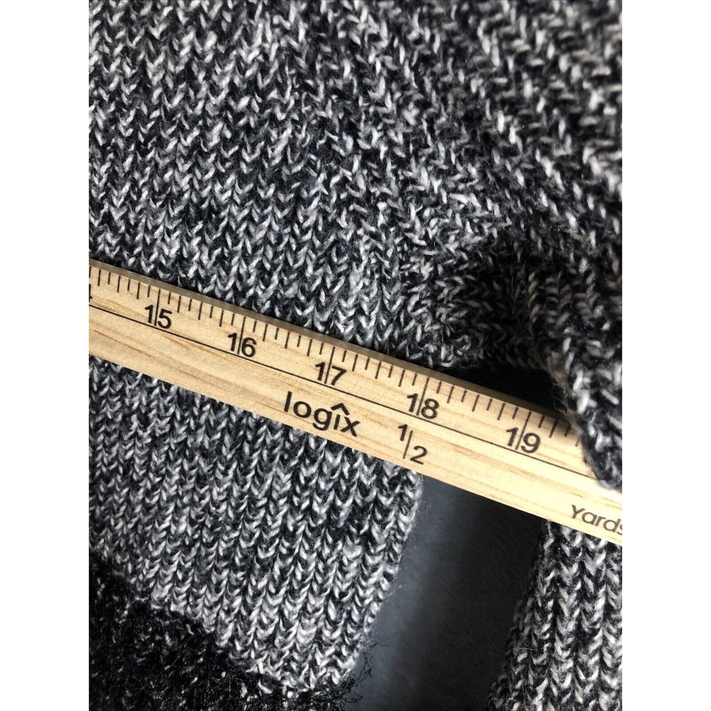 1. State Ladies Black and White Sweater Fuzzy Trim Sleeves and Waist Size Small