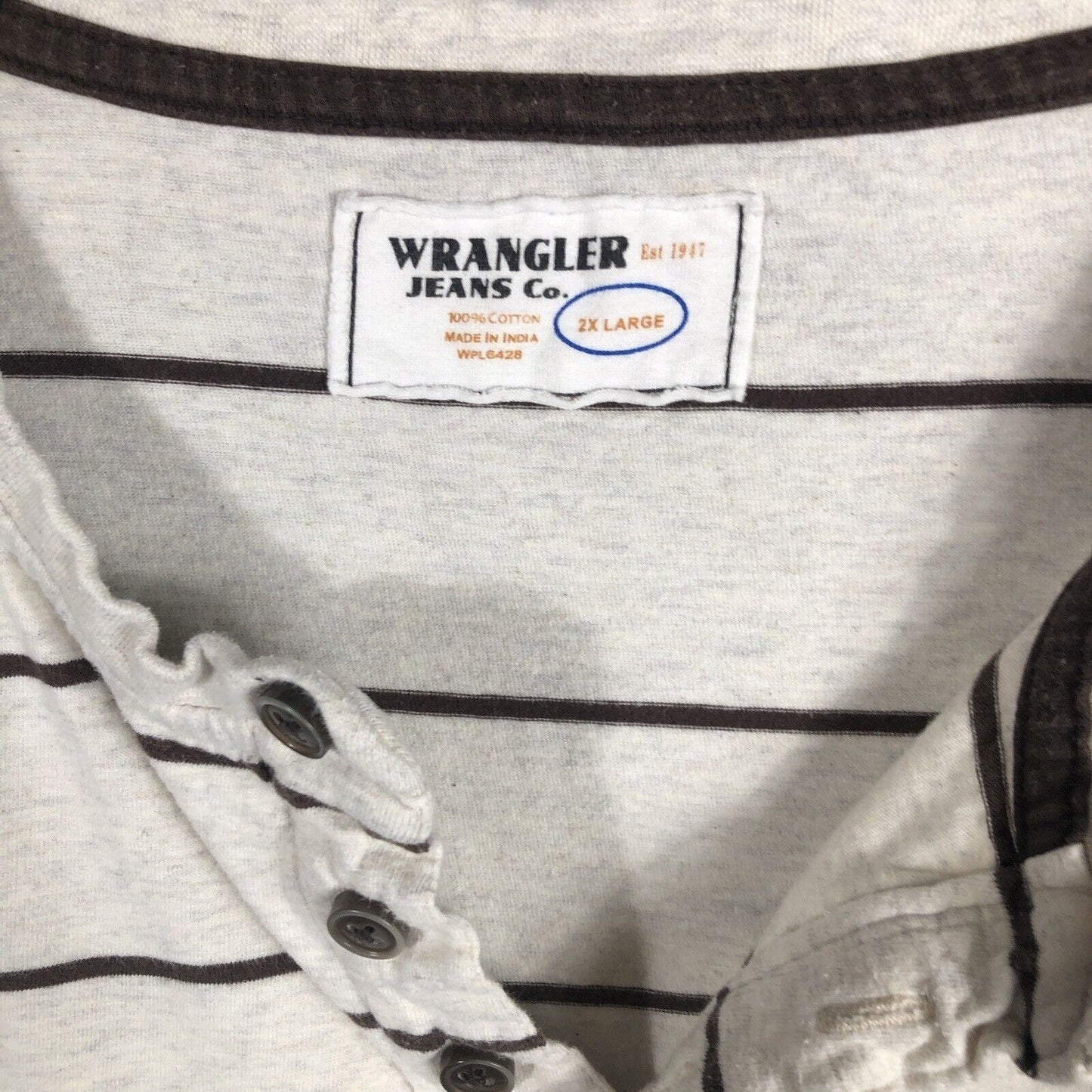 Wrangler Jeans Company Shirt Men’s Pullover Size Adult 2X Large