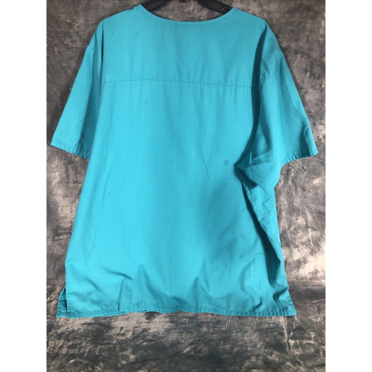Cherokee Scrubs Unisex Workwear V Neck Scrub Shirt Blue/Green Medical Scrub Top