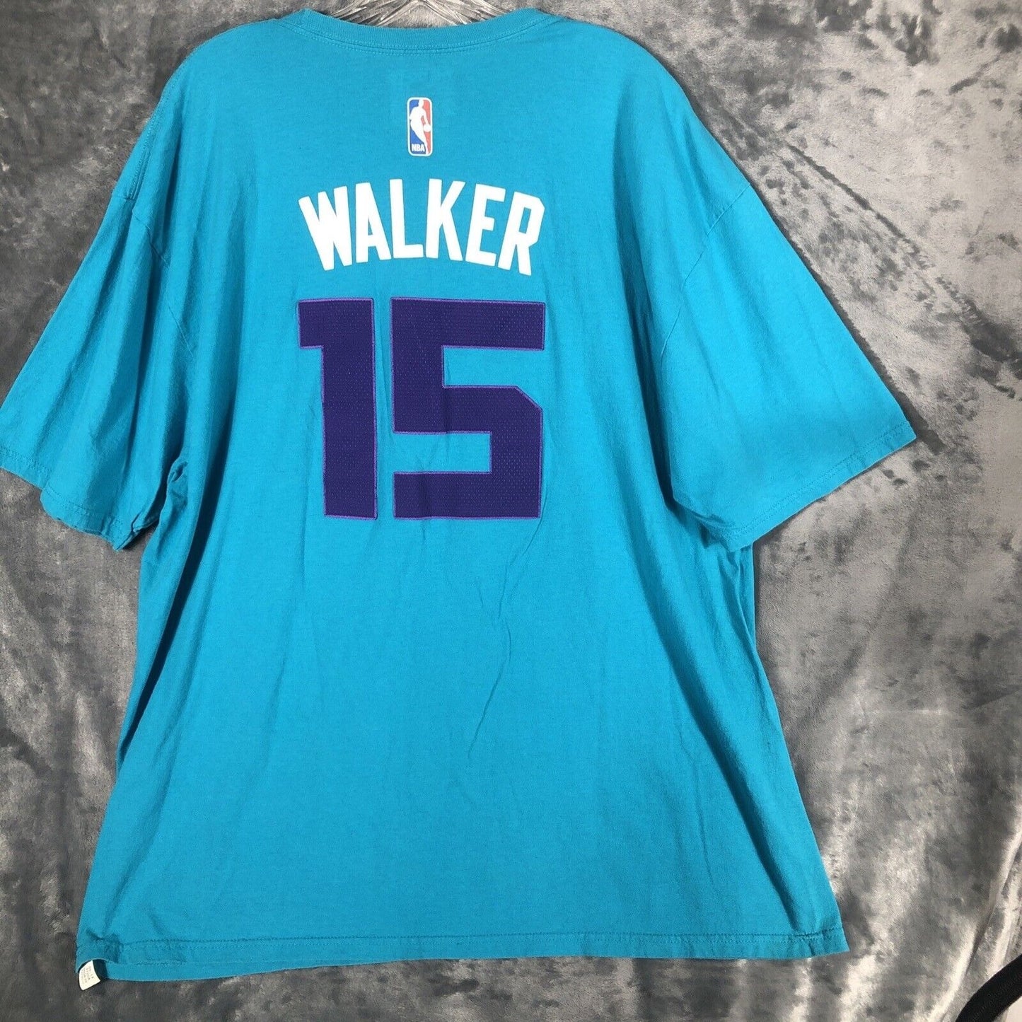 Adidas Charlotte Hornets Shirt Men’s Go To Tee Shirt XX Large NBA No 15 Walker