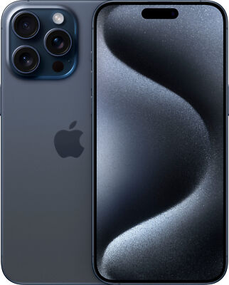 Apple iPhone 15 Pro A2848 Spectrum Only 128GB Blue Titanium Very Good