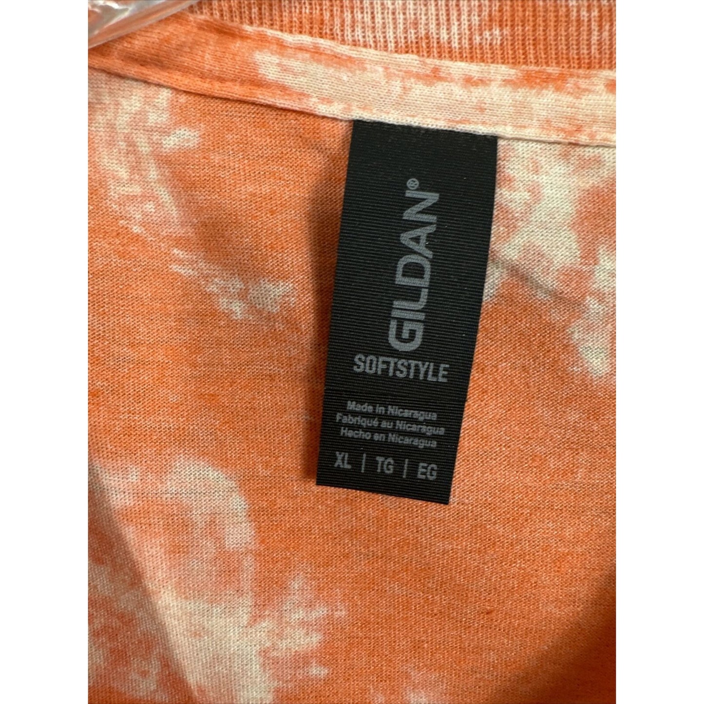 Women’s Shirt Stars Can’t Shine Without Darkness Size Adult X L Orange Bleached