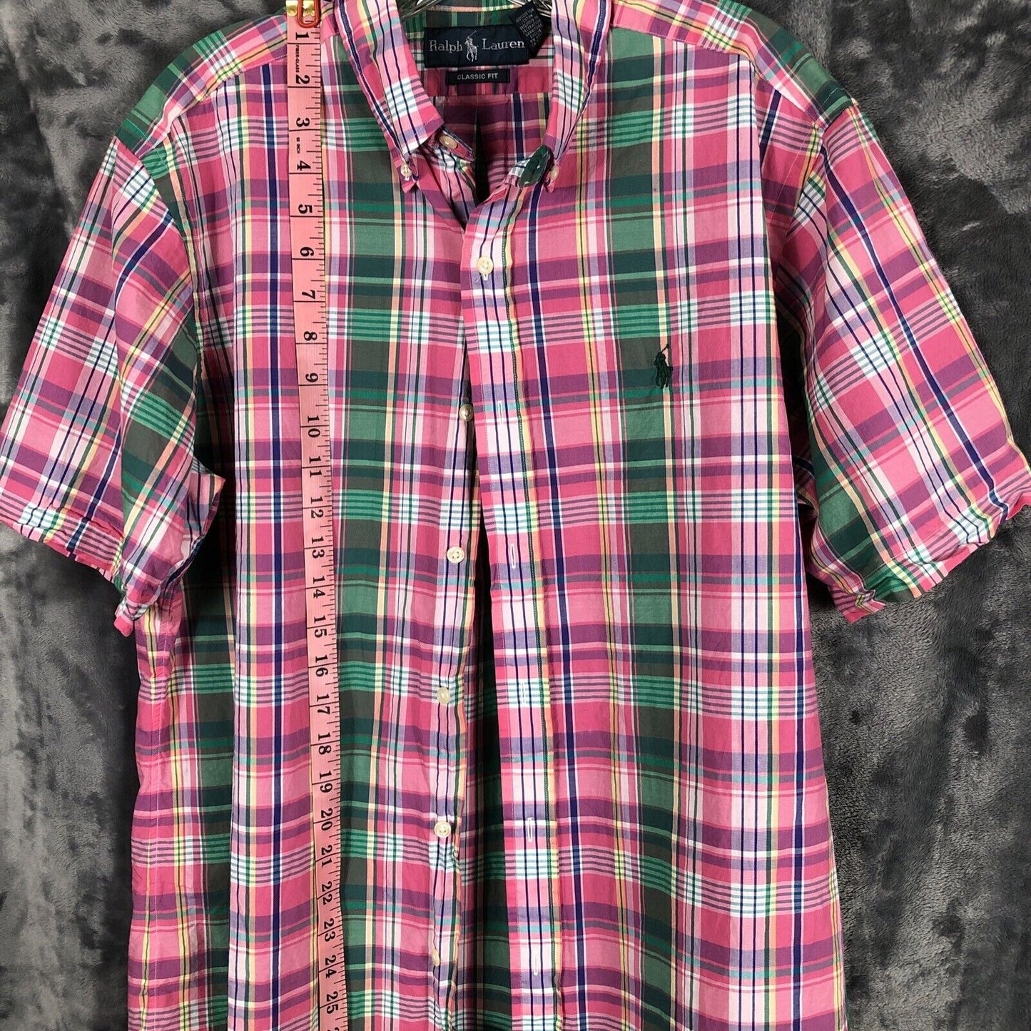 Ralph Lauren, Mens M ,Classic fit Button Down, Plaid