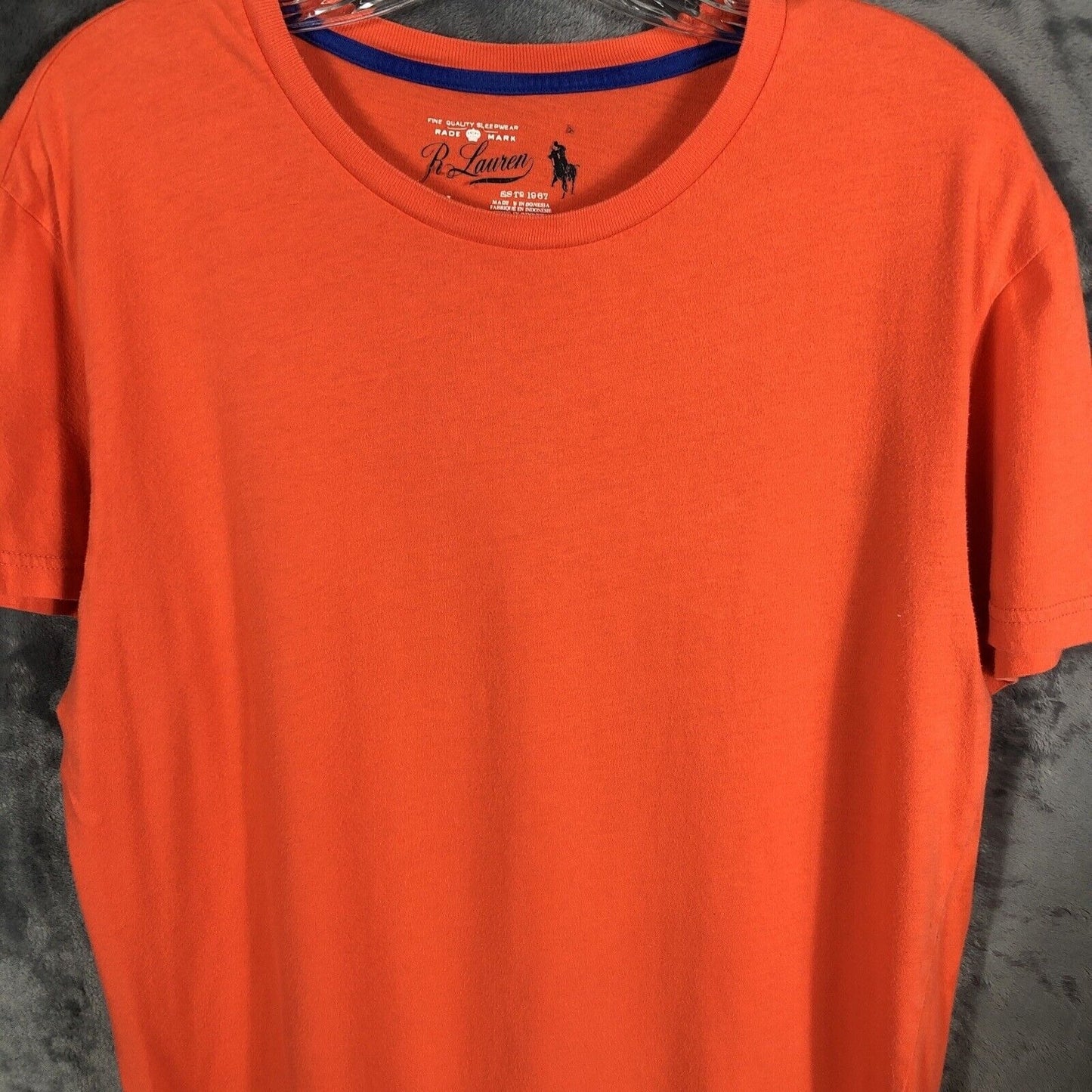 Polo Ralph Lauren Men's T-Shirt Size Medium Orange Short Sleeve Crew Neck Tee