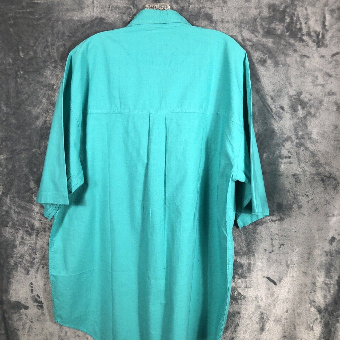 Introspect Men’s Shirt Button Up Large X Tall Marine Color Fishing Shirt