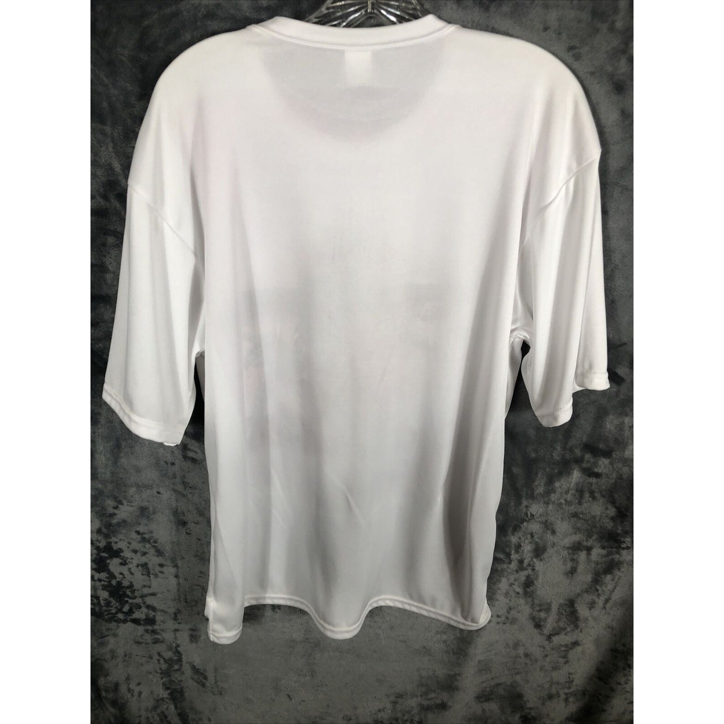 C2 Sport Men’s T-Shirt Driven By The Spirit White Cross Biker Shirt Size Adult L