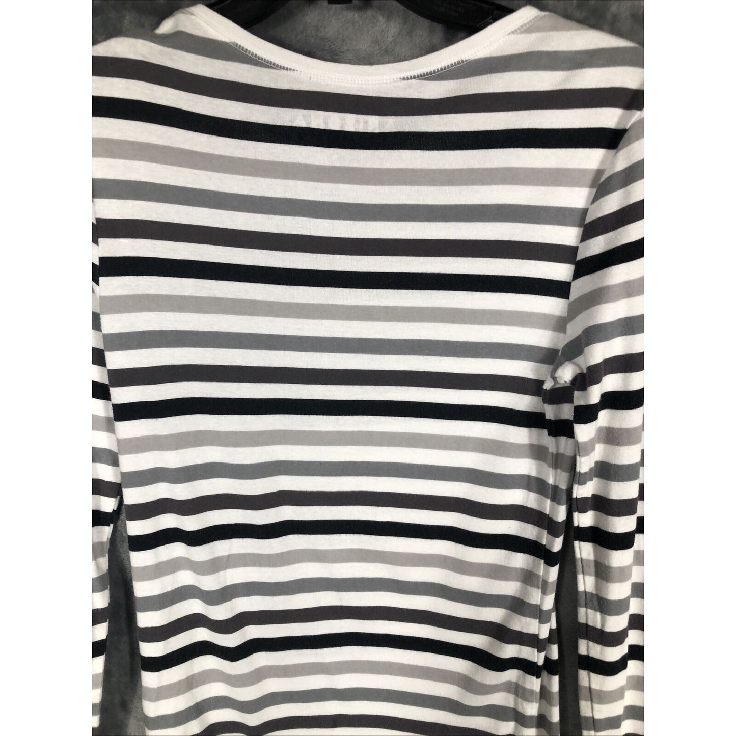 Arizona Women’s Sweater Long Sleeve Striped Size Large