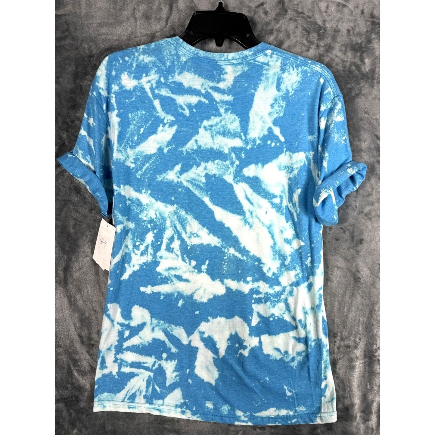 Women’s Dog Mom T Shirt “Fur Mama” Dog Lovers Blue Tye Dyed Shirt Adult Large