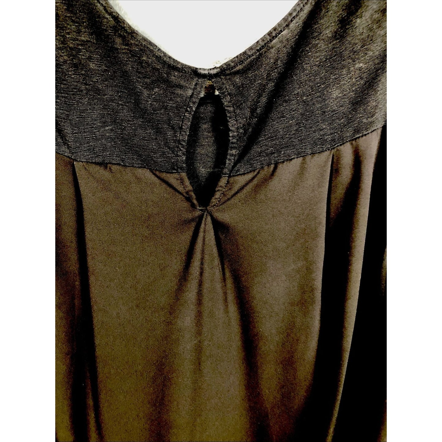 MM Couture Blouse Women’s Size Small Black Sleeveless Shirt Keyhole Back