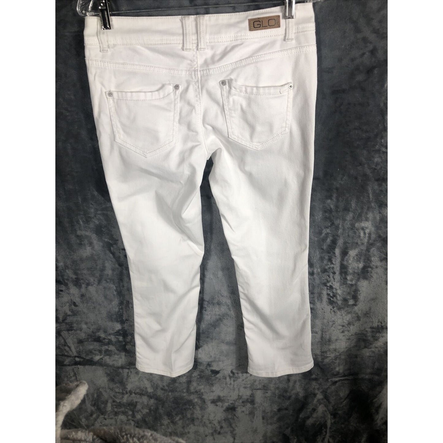 Glo Jeans White Studded Pocket Girls Junior Size 5
