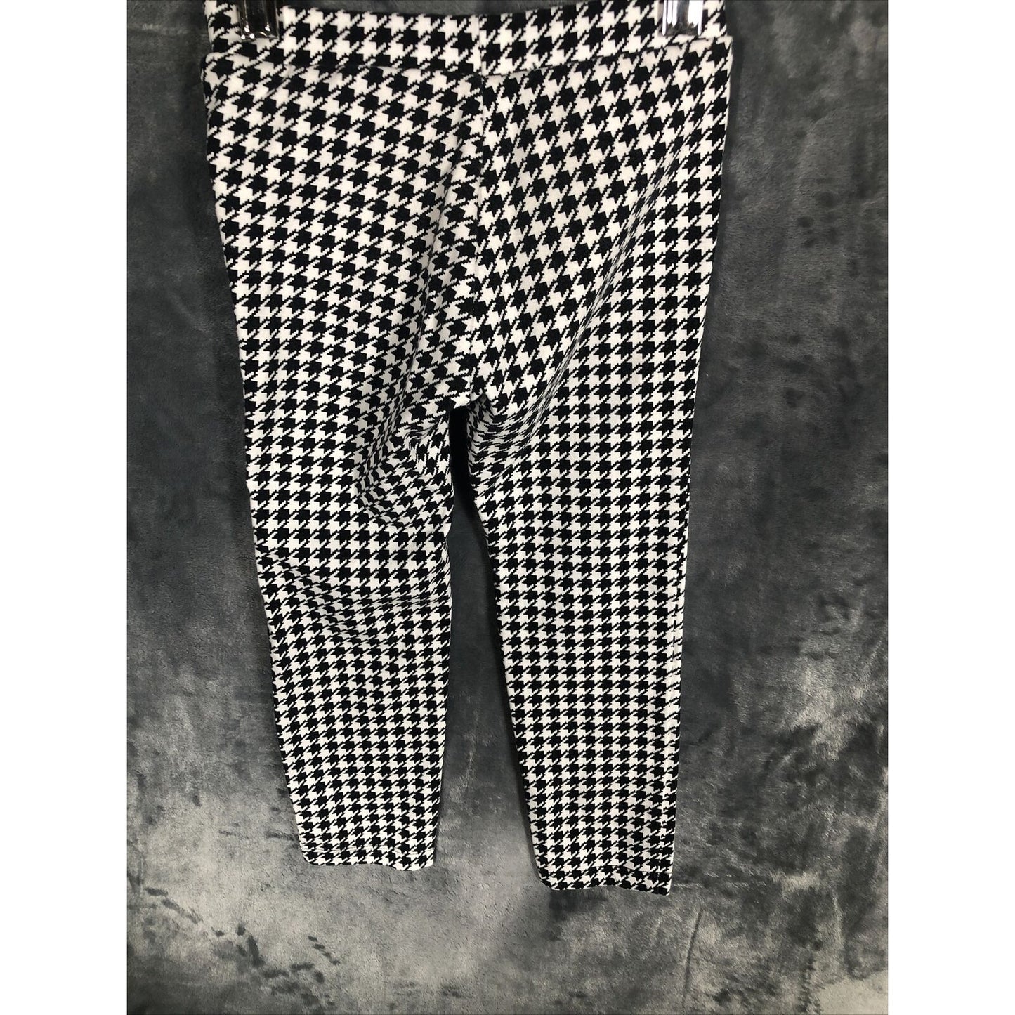 Old Navy Girls Black And White Dog Tooth Stretch Pants Size 5 Toddler