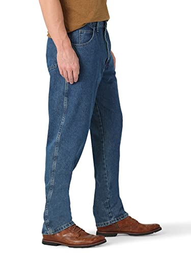 Classic Relaxed Fit, Dark Stonewash, 34W x 30L