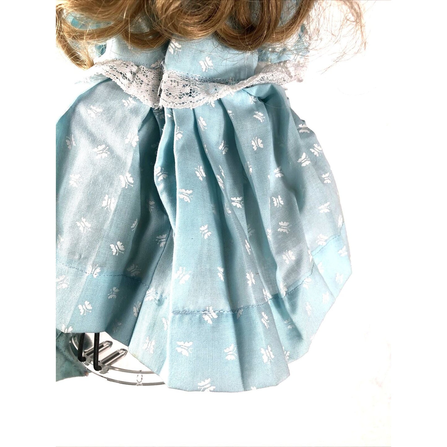 Vintage Bobble Head Porcelain Doll / Stand