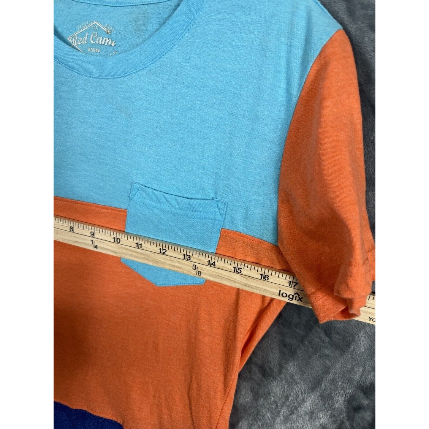 Red Camel Women Tops Tees - Short Sleeve Size Medium Colorful Blocks