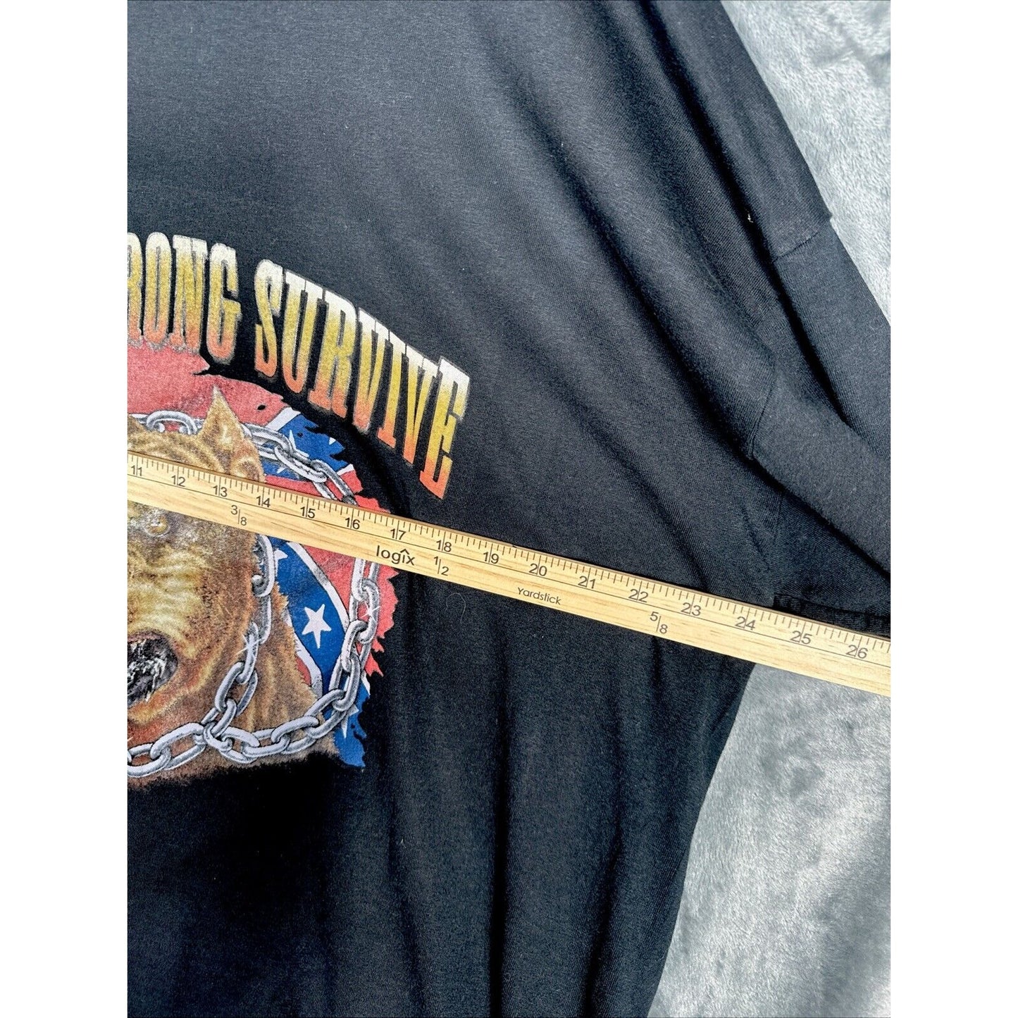 Glidden Men’s Dry Blend T-Shirt “The Strong Survive” Pit Bull American Shirt XXL
