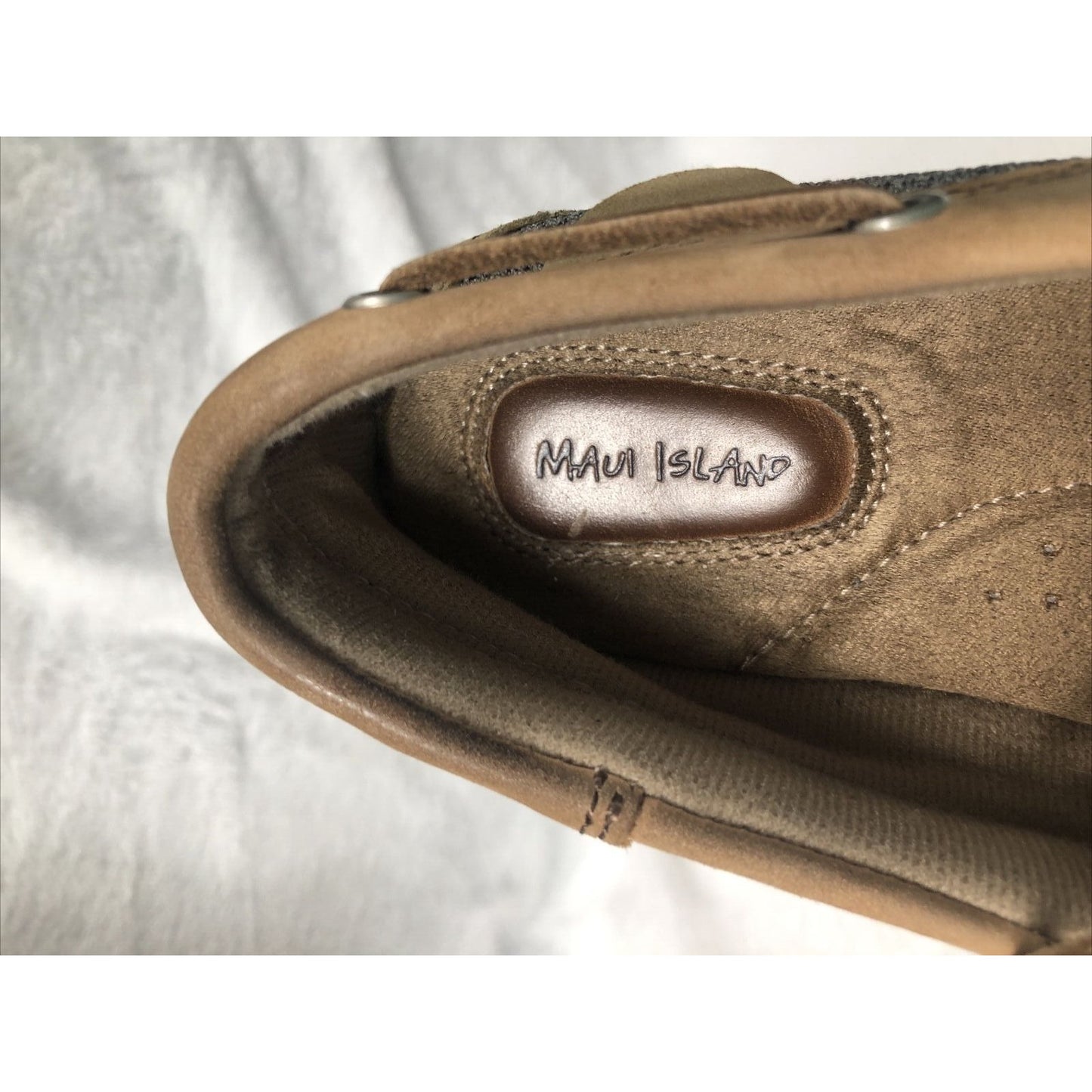 Marlin Maui Island Leather upper Loafers Deck Shoes Size 6 Medium