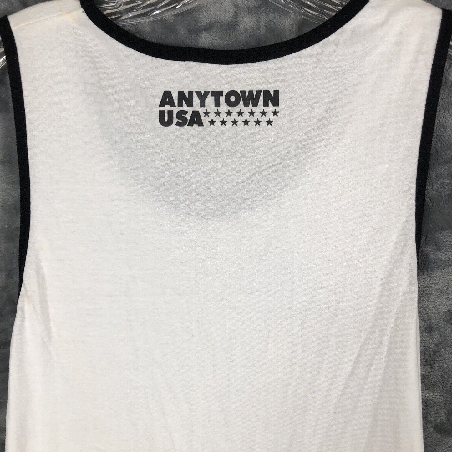 Bornfly Tank Top Mens Shirt White Gold Size Large