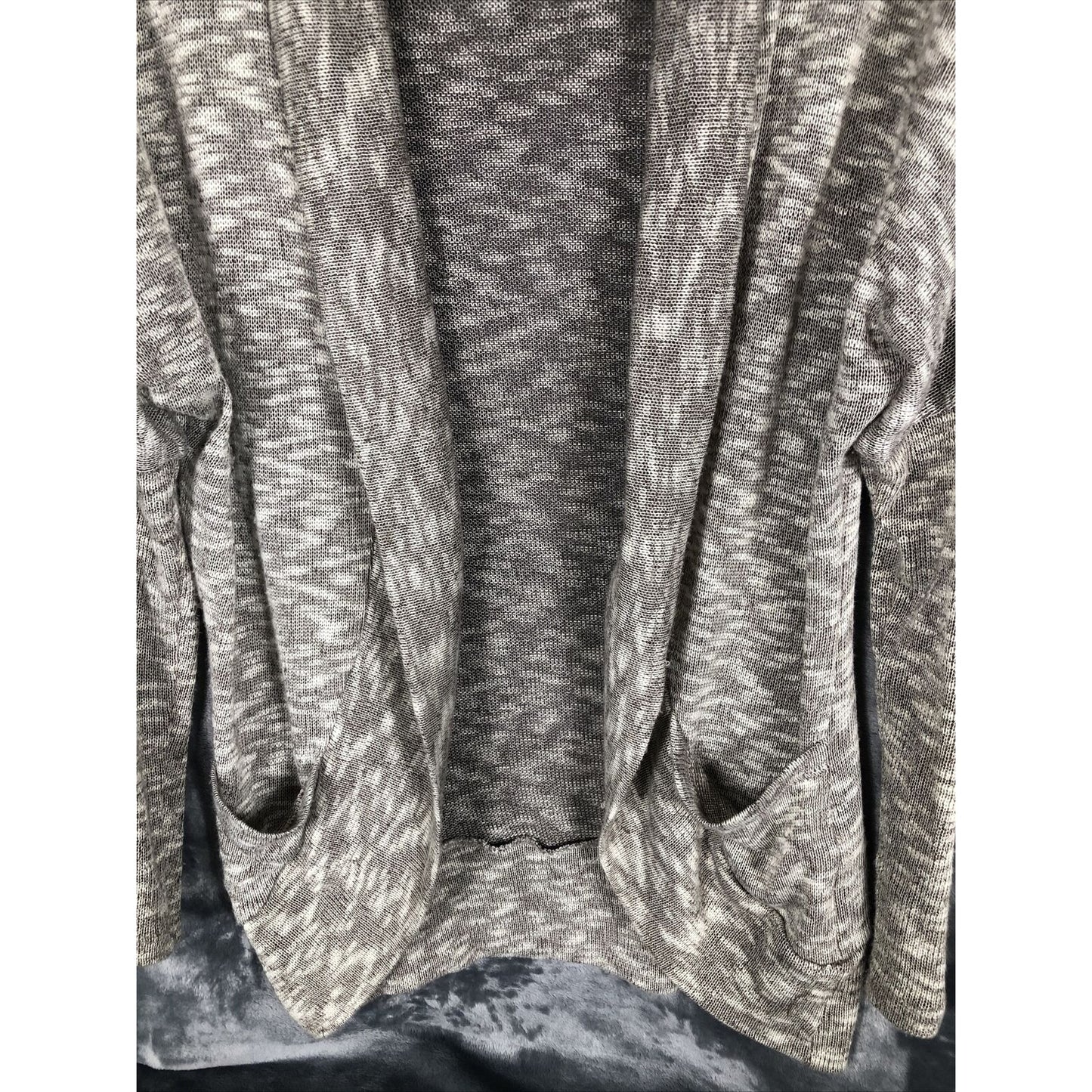 Motherhood Maternity Sweater Open Front Size Small Pockets Long Sleeves