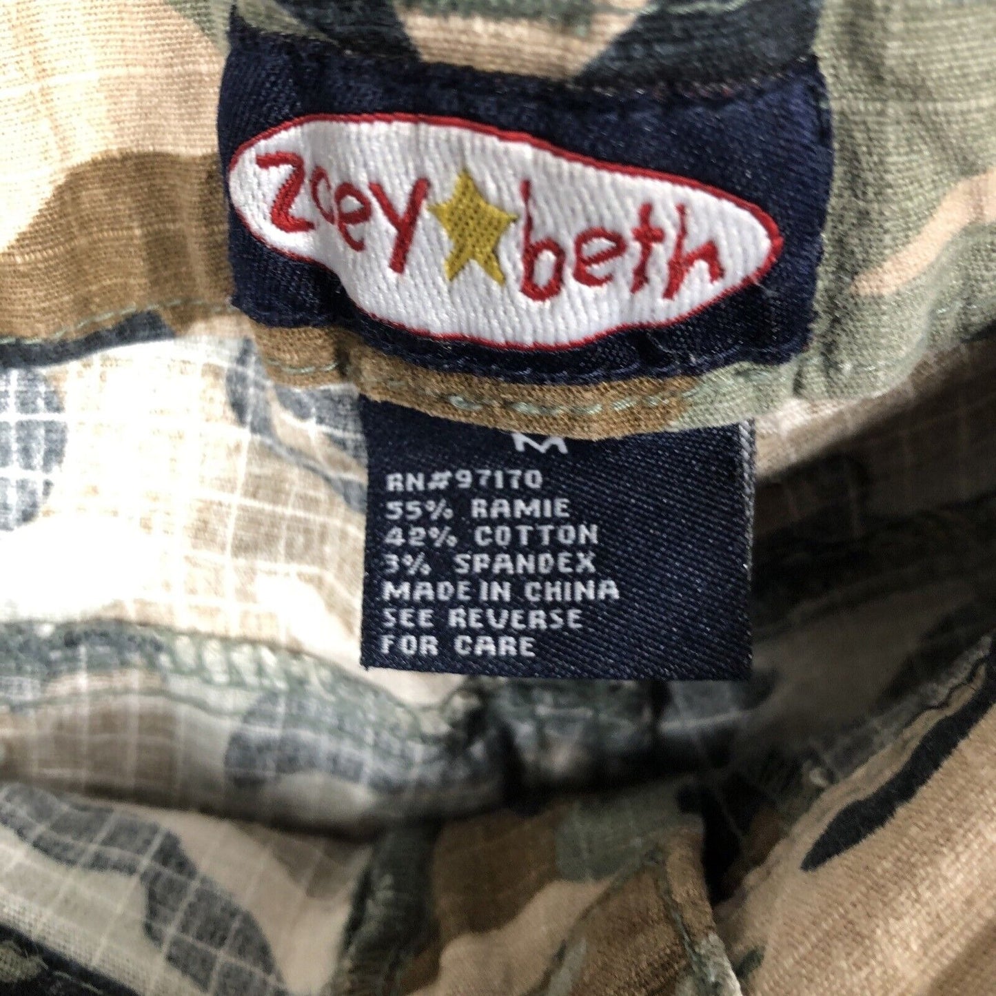Zoey Beth Shorts Girls 9 Camouflage Bermuda Pants