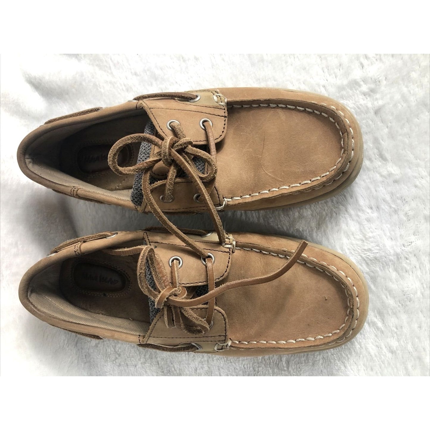 Marlin Maui Island Leather upper Loafers Deck Shoes Size 6 Medium