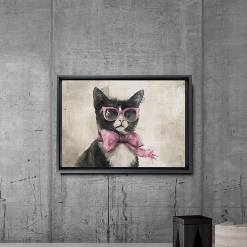 Nursery Cat Print, Kitten, Personality Cats with Accessories, Girls Wall Art, Baby Girl Room Decor, Cat Wall Art, Retro Art Print, Wall