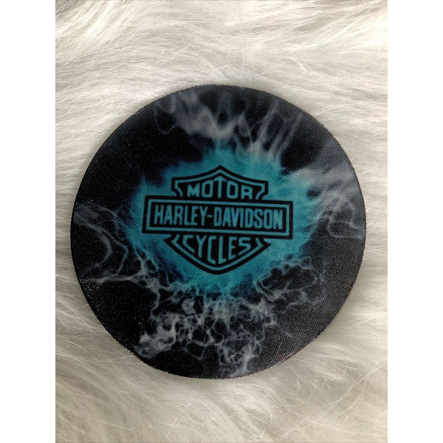 Harley Davidson Coasters 4 anti-skid Made Of high-quality diving material 4”
