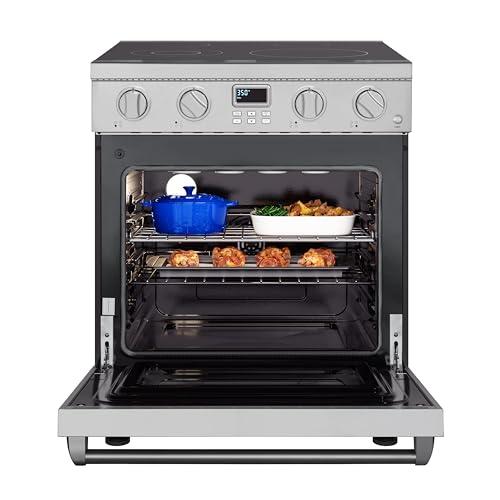 KoolMore KM-SER-30SS 30 in. Professional Electric Range with 14900W of Power, 240V in Stainless-Steel