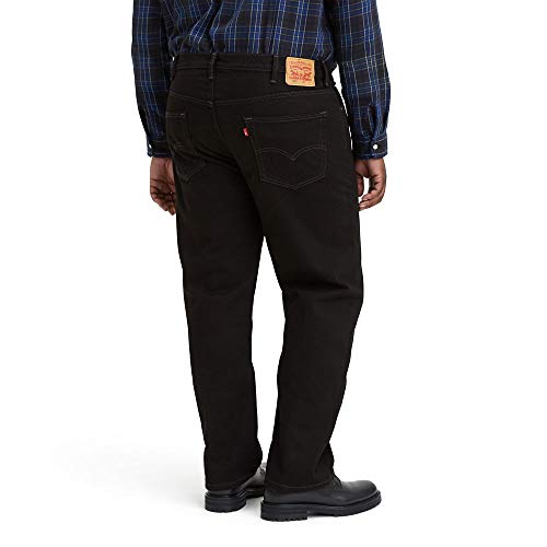 Levi's Men's 505 Regular Fit Jeans (Also Available in Big & Tall), Black-Discontinued, 48W x 32L