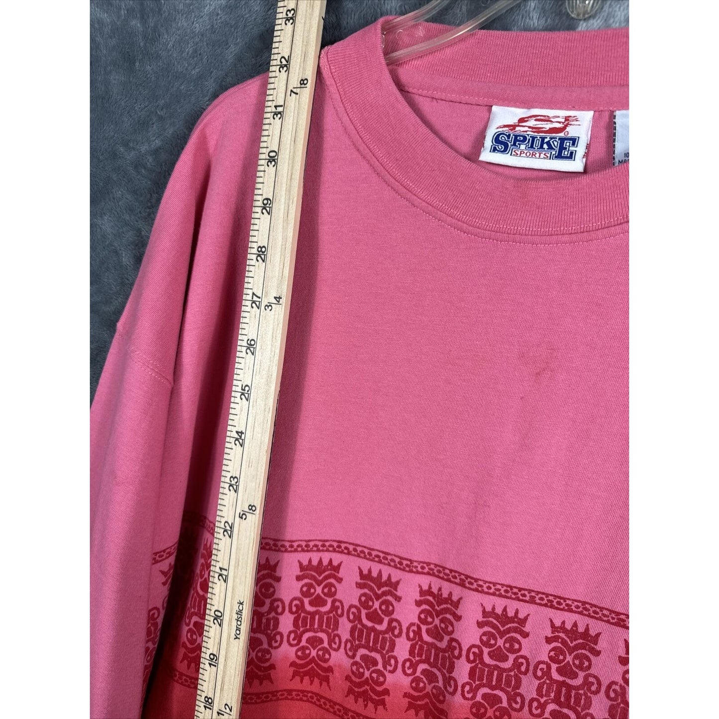 Spike Sports Tribal Shirt Men's Size XL Hawaiian Aztec Tropical T Shirt Licensed
