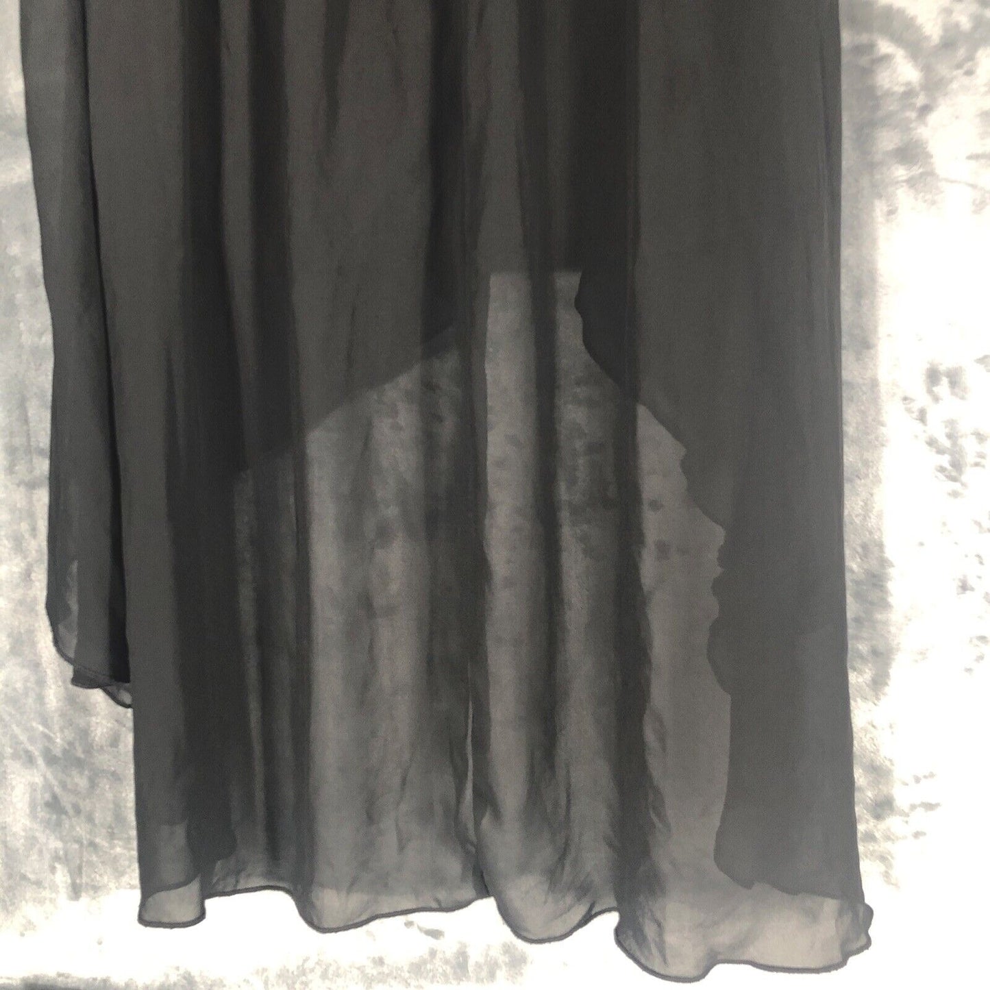 D Signed Disney Dress Black Sheer Skirt Size Large