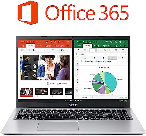 acer 2024 Newest Aspire 1 Slim Student Laptop Computer, 15.6" FHD Display, Intel Celeron Dual-core Processor, 16GB RAM, 128GB eMMC, 1-Year Microsoft 365, Business Laptop, Thin & Light, Win 11 Home S