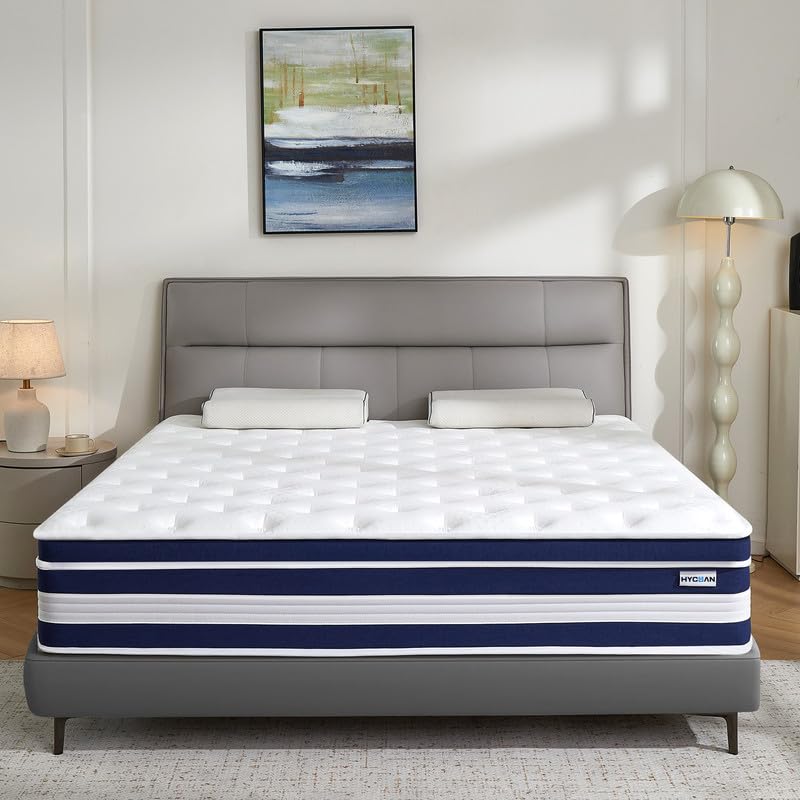 Hycean Full Size Mattress, 12 Inch Hybrid Memory Foam Full Mattress in a Box, Motion Isolation, Medium Firm, CertiPUR-US