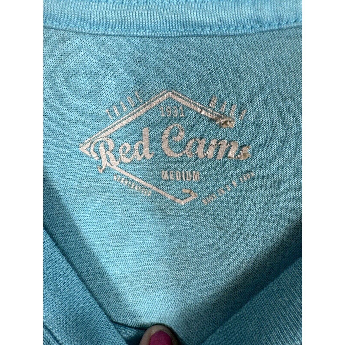 Red Camel Women Tops Tees - Short Sleeve Size Medium Colorful Blocks