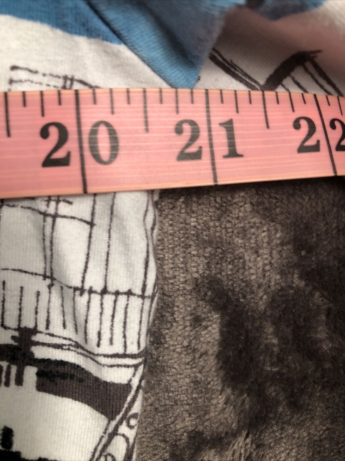 Alfred Dunner Blue Sparkle Town Building Women’s Size Petit Large