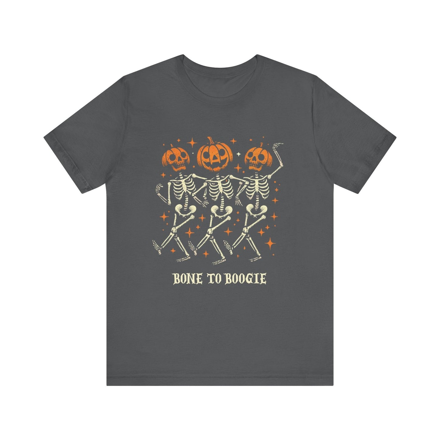 Womens Halloween T Shirt Pumpkin Skeleton Tee Spooky Season Fall Spooky Shirt