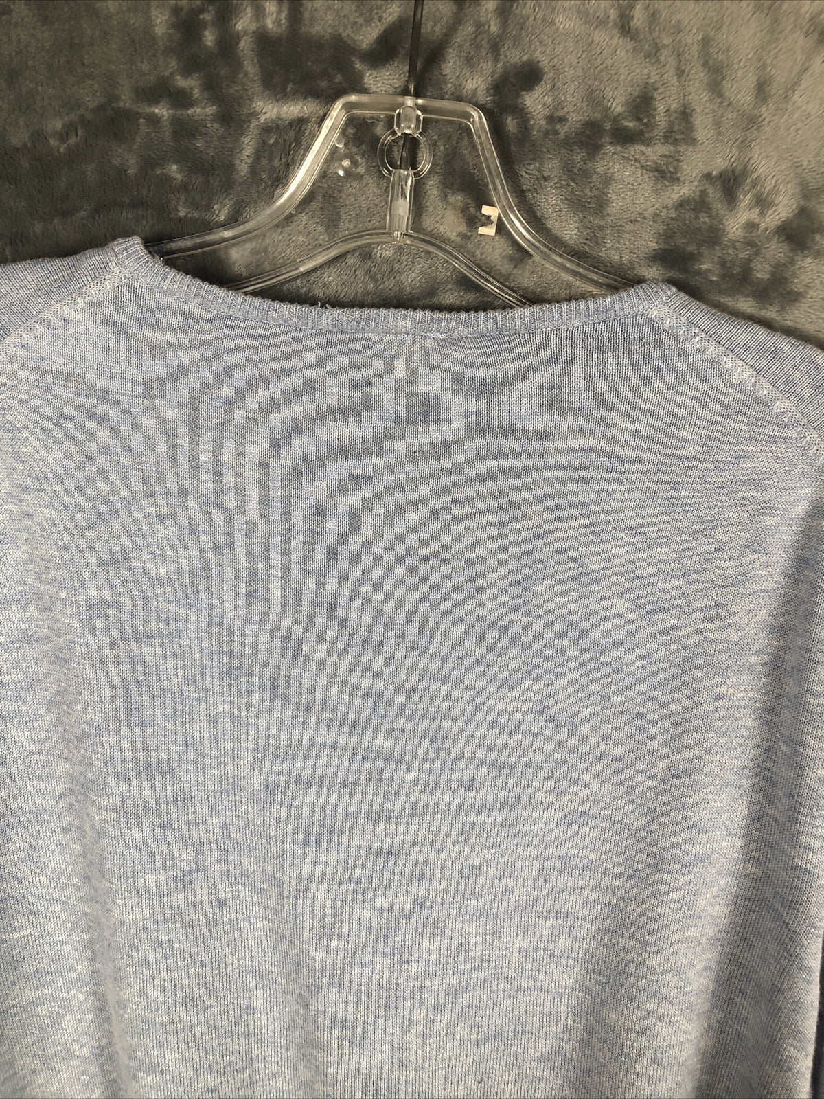 H&M Sweater Men’s Pull Over V-Neck Light Blue Long Sleeves Adult Large
