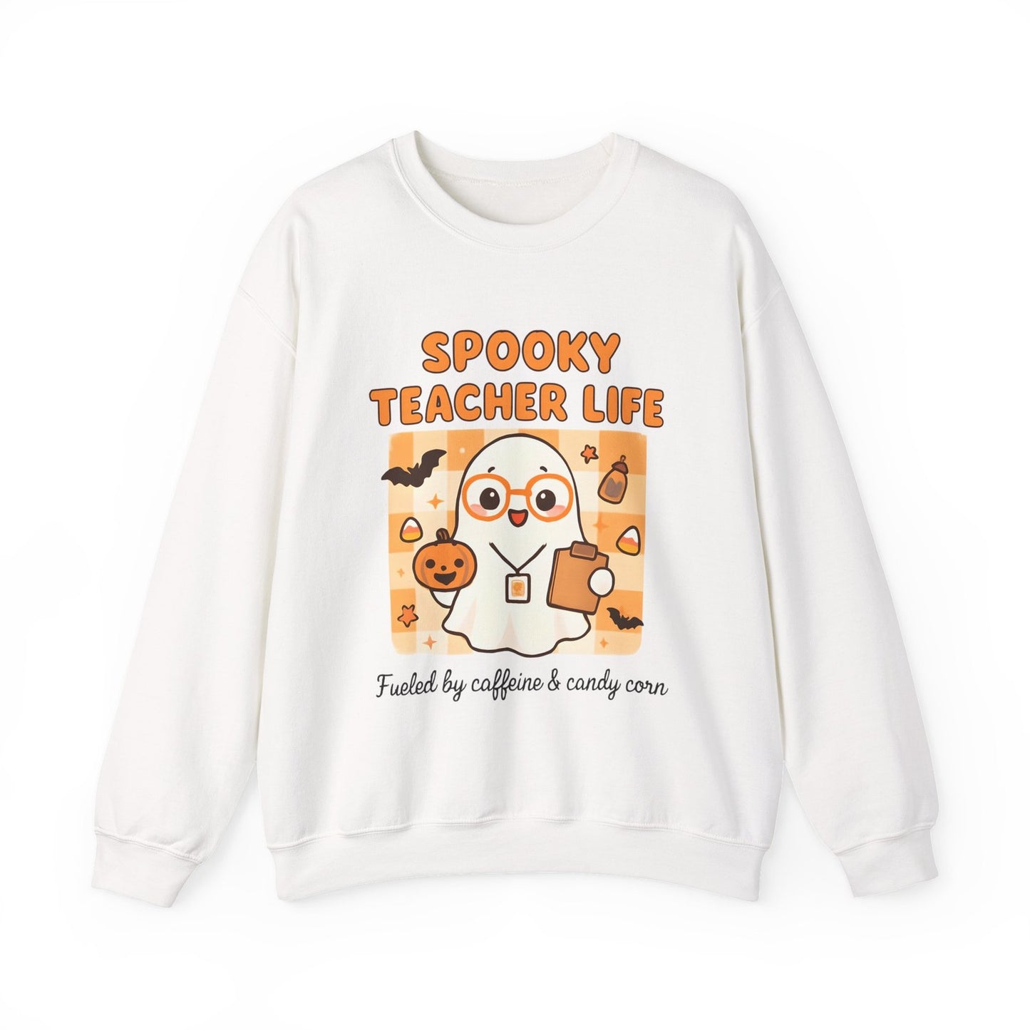 Womans Spooky Teacher Sweatshirt Halloween Teacher Shirt Ghost Cute Teacher Gift