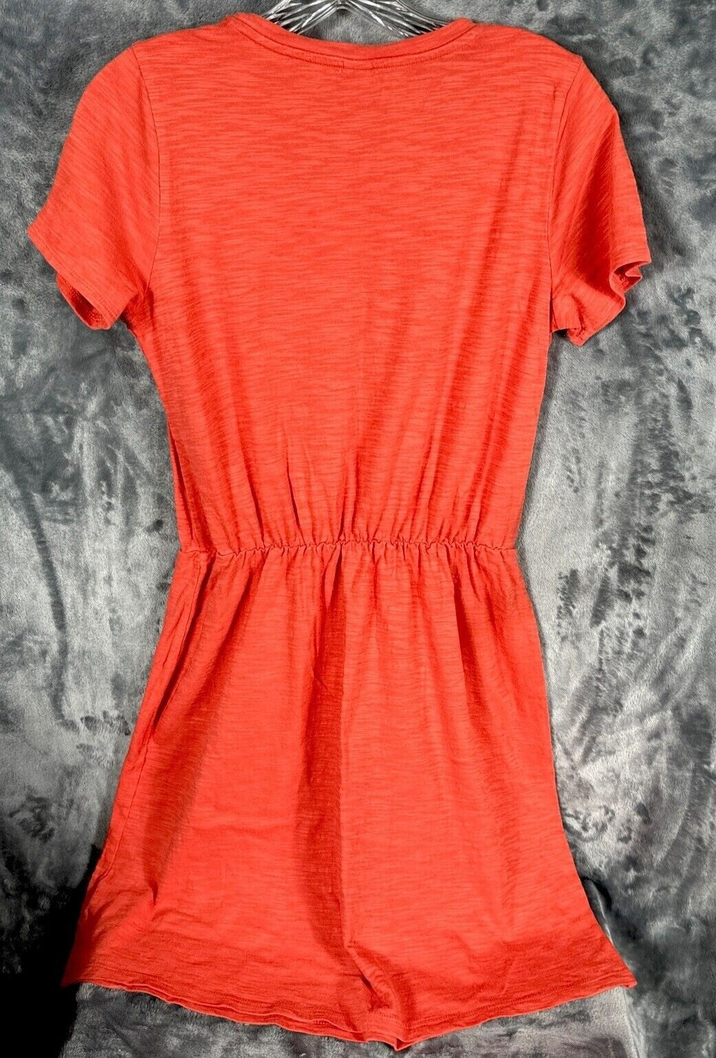 Old Navy Womens Small Coral Short Sleeve Elastic Waist Dress