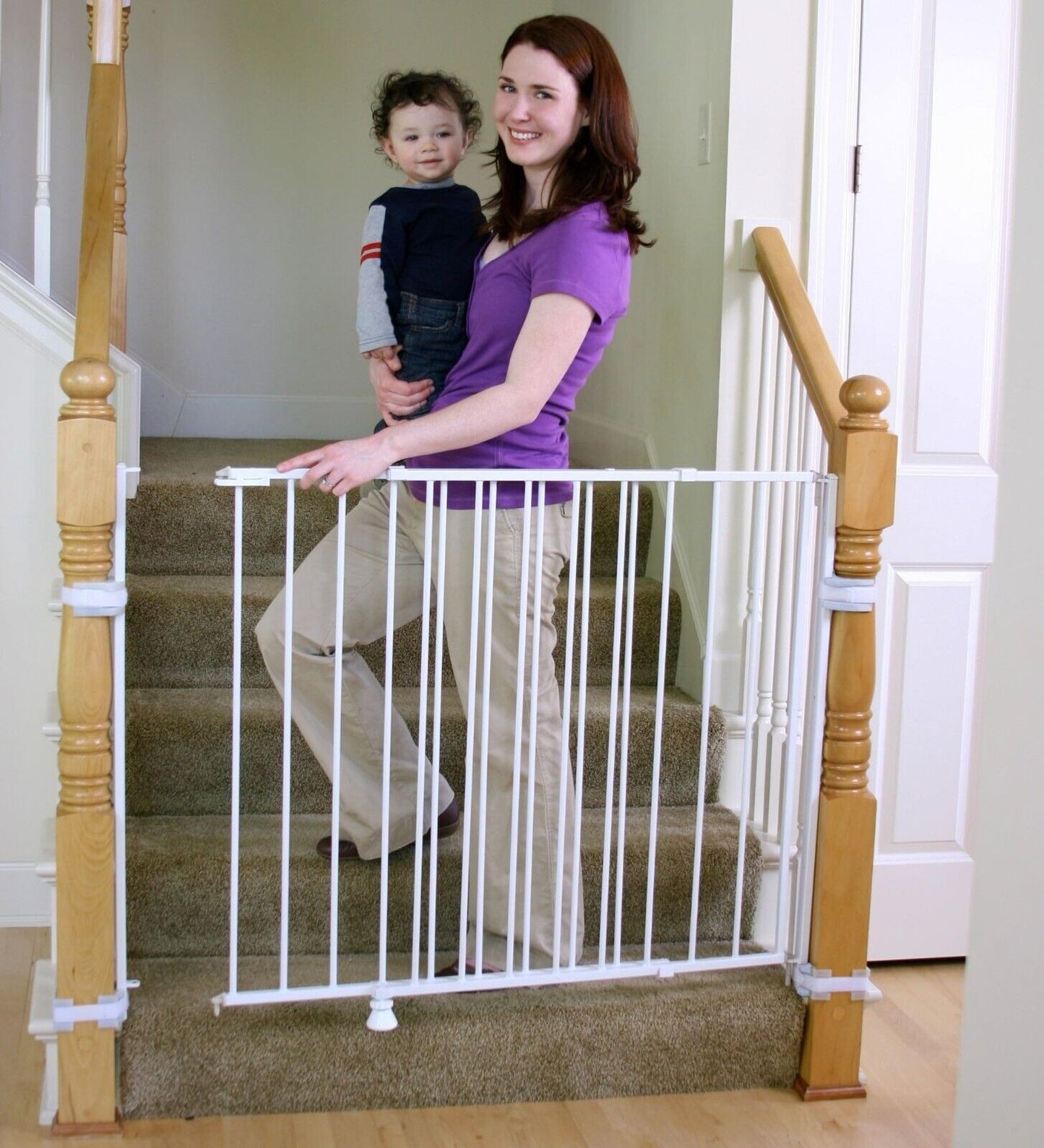 Adjustable Baby Safety Gate For Stairs & Doorways