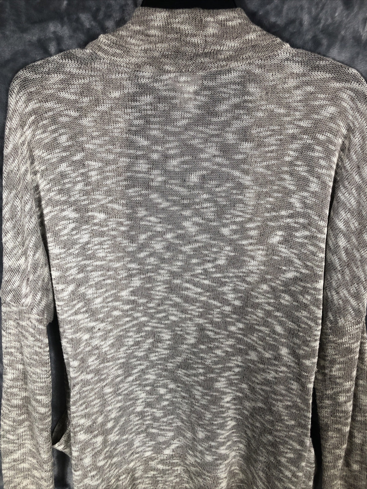 Motherhood Woman's Maternity Gray Open Front Knit Cardigan Sweater With Pockets