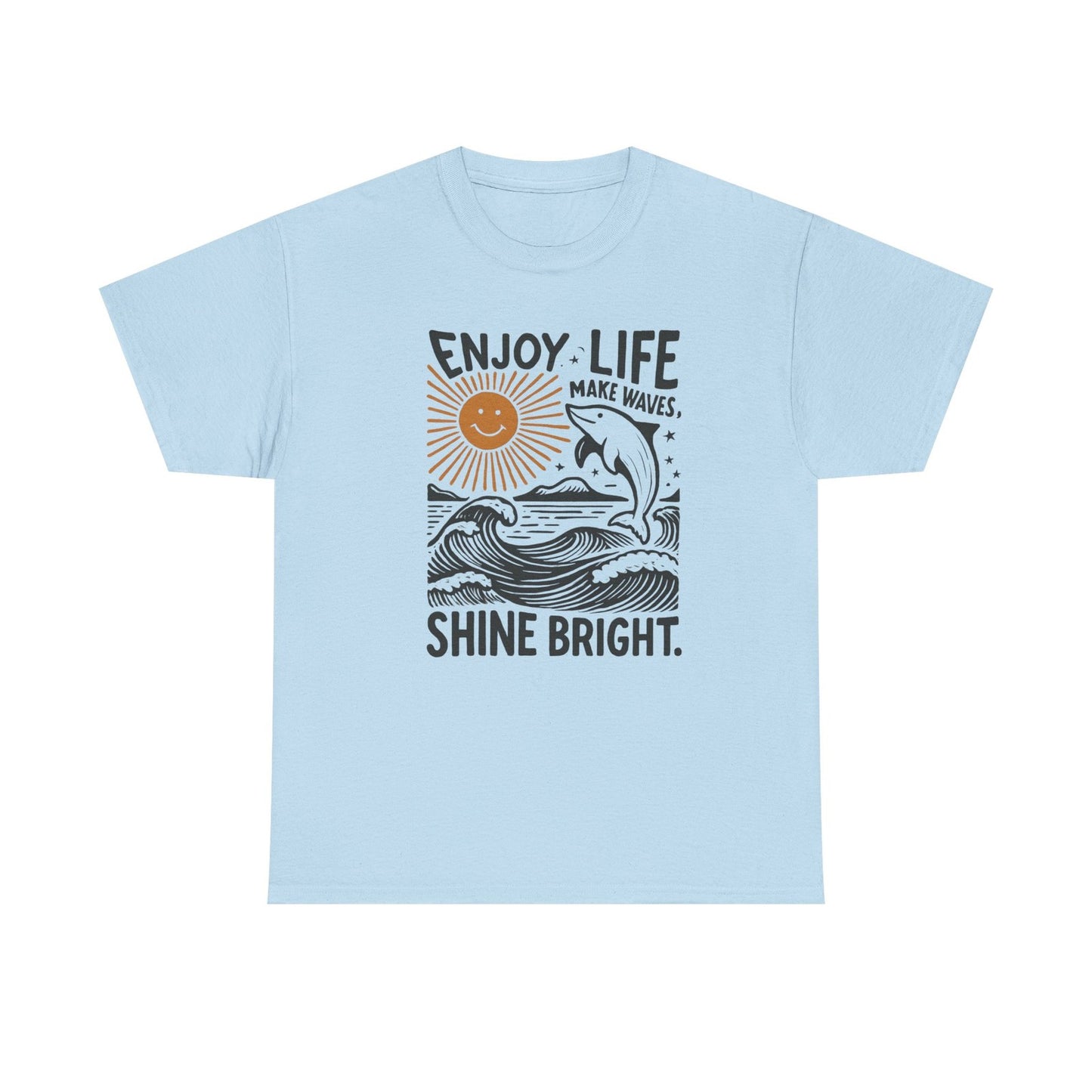 Womans T Shirt Enjoy Life Shine Bright Summer Shirt Inspirational Top