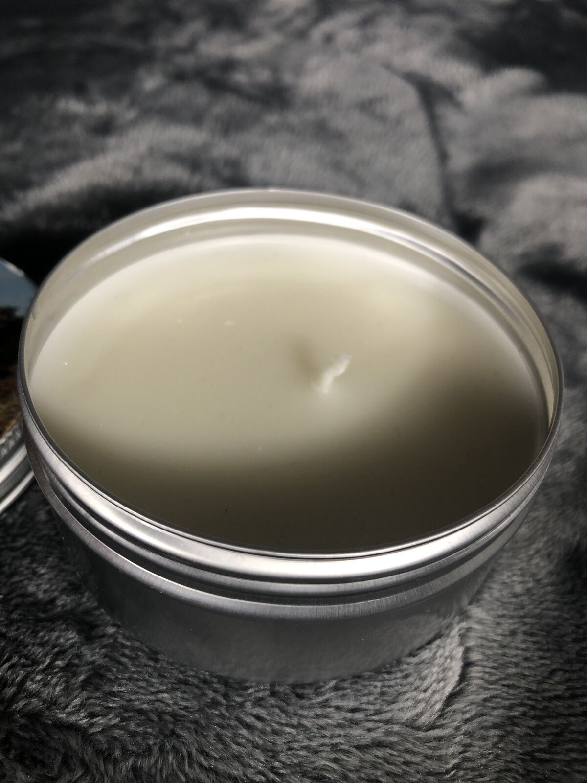 Coconut Soy Candle Ocean Cypress Scent 4 Ounce Tin Hand Poured