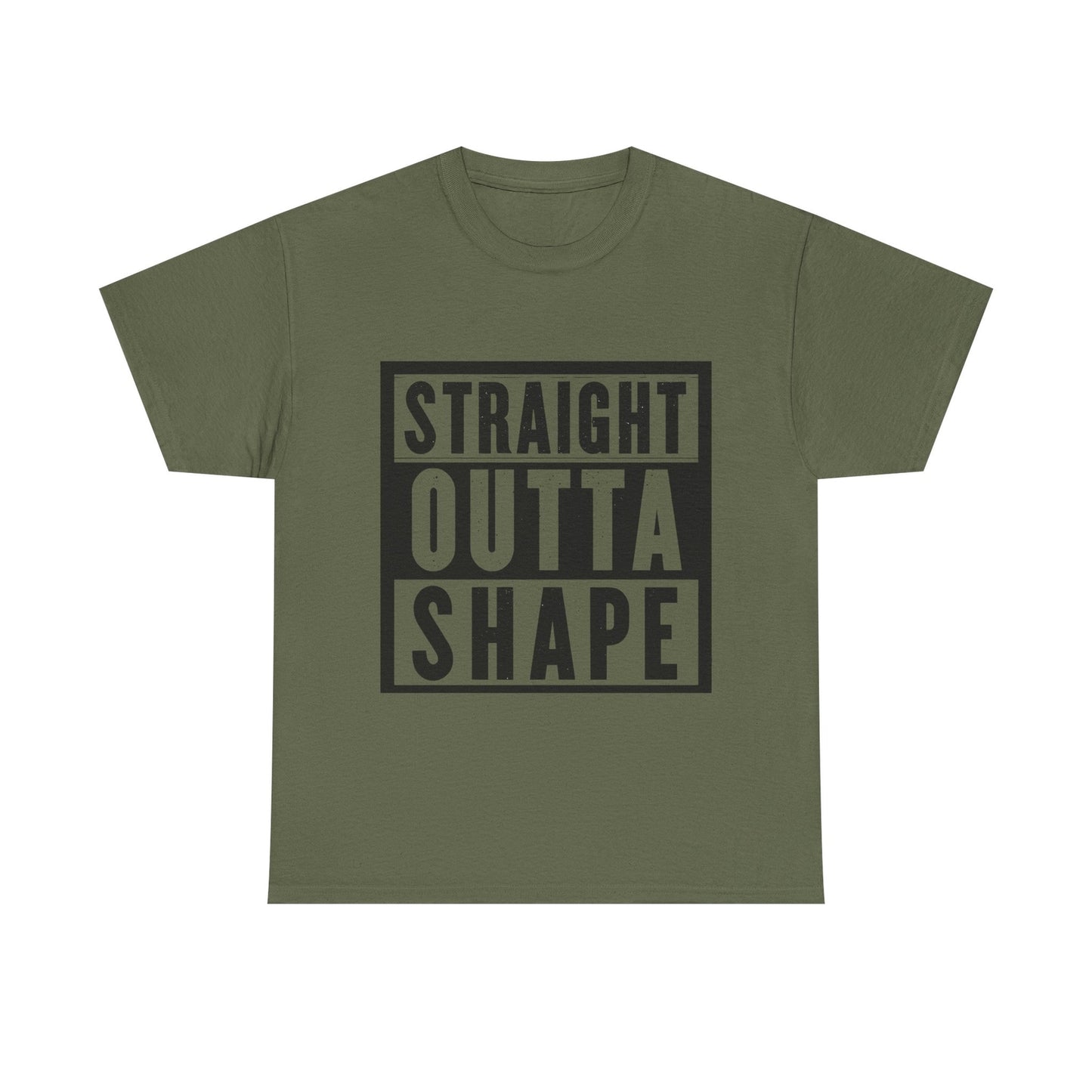 Womans Straight Outta Shape Shirt Funny Gym T Shirt Fitness Lovers Workout Gift