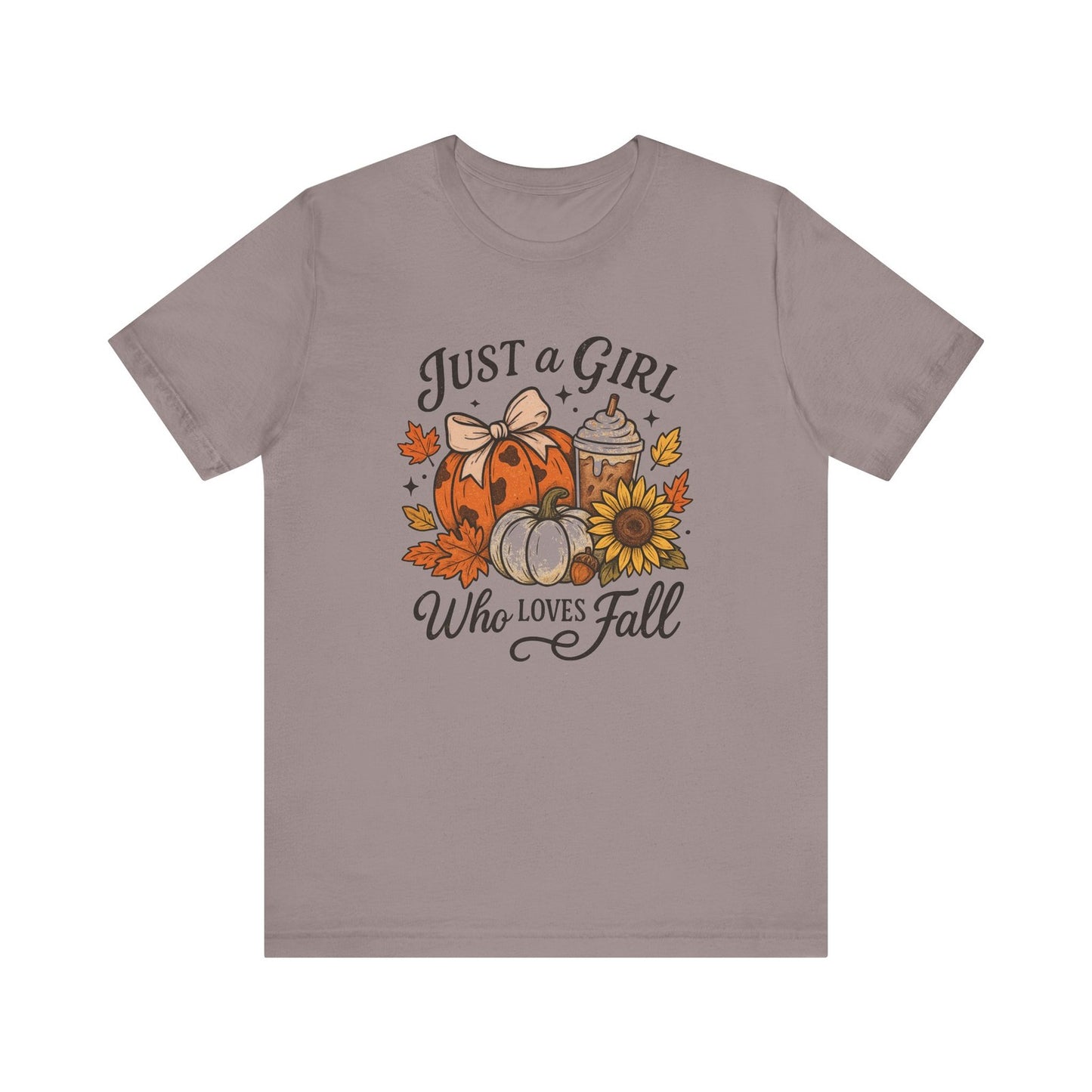 Womans Fall Shirt Just a Girl Who Loves Pumpkin Football And Coquette Bows Top