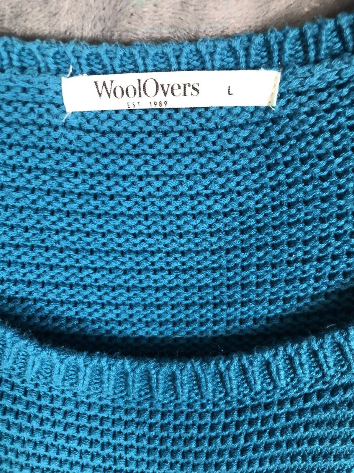 Wool Overs Sweater Woman’s Adult Size Large Blue