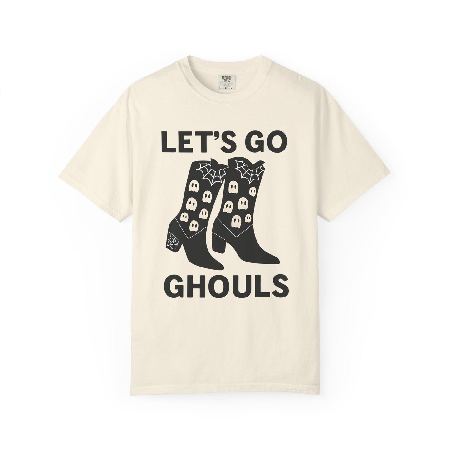 Comfort Colors Womens T Shirt Lets Go Ghouls Shirt Spooky Tee Halloween Top