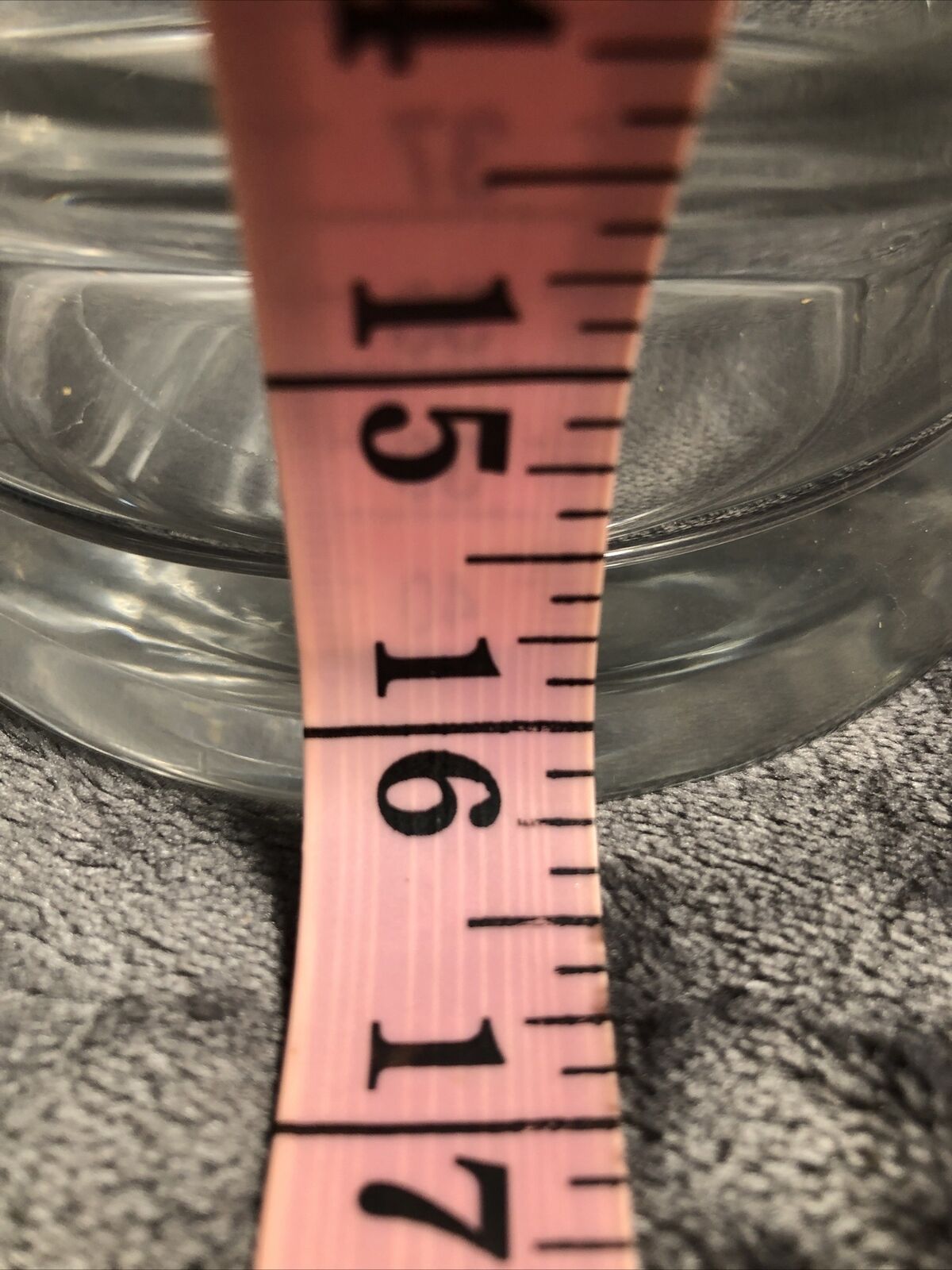 16in Glass Pitcher Large Pour Handled Curved Spout