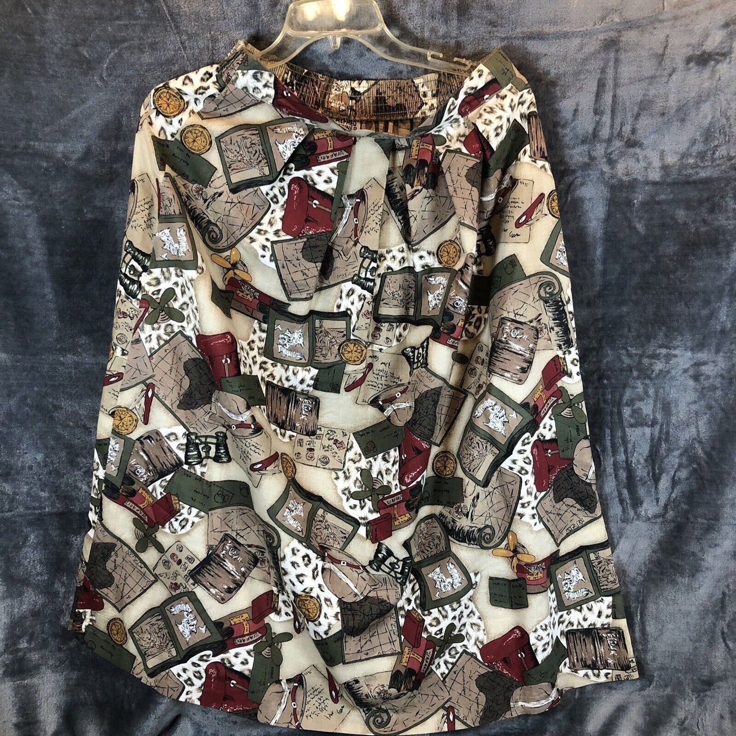 Alford Dunner Woman's Skirt Safari Print Size Adult 10