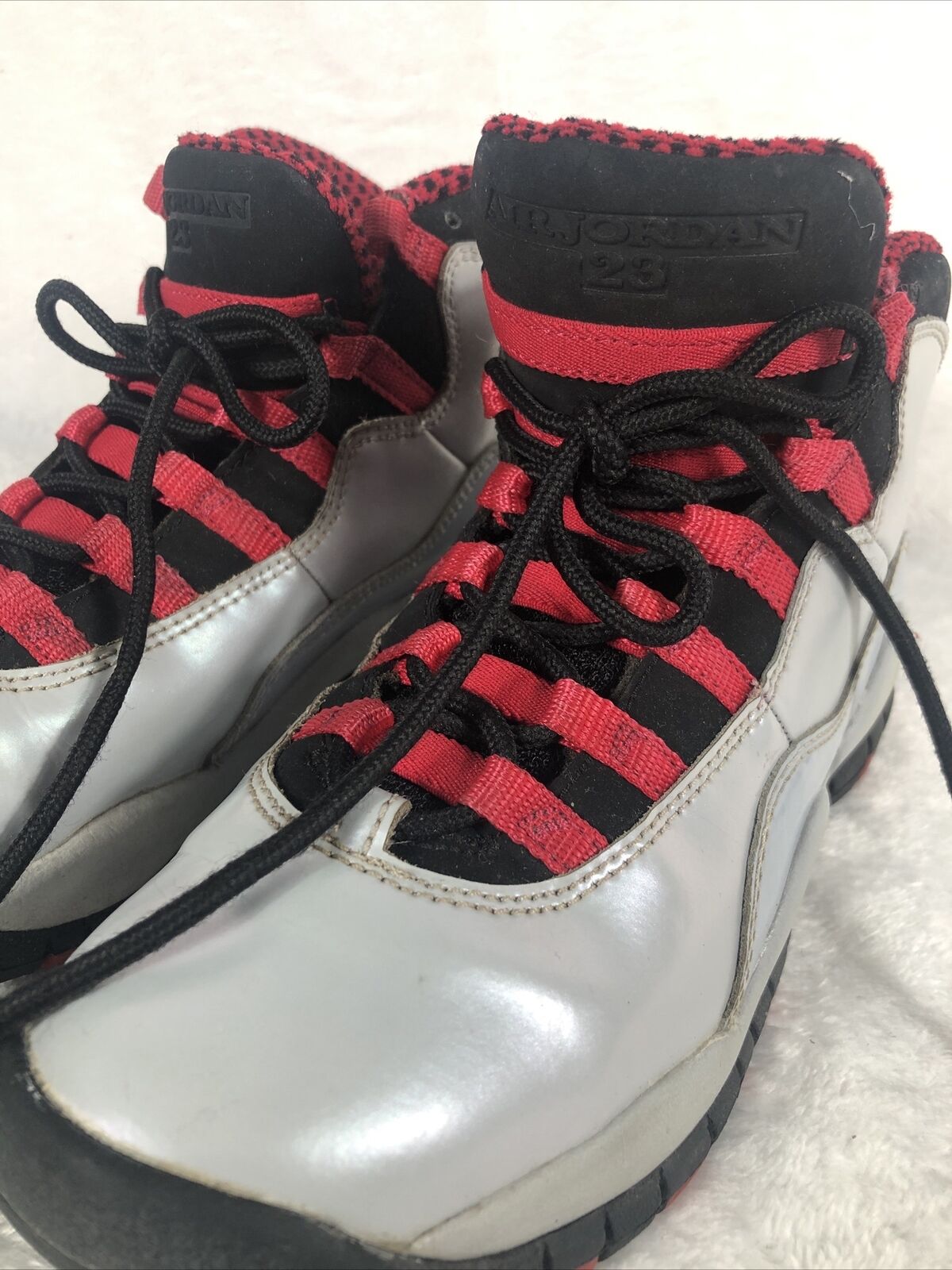 Air Jordan Boys Shoes Gray Sneakers Size 4 Youth