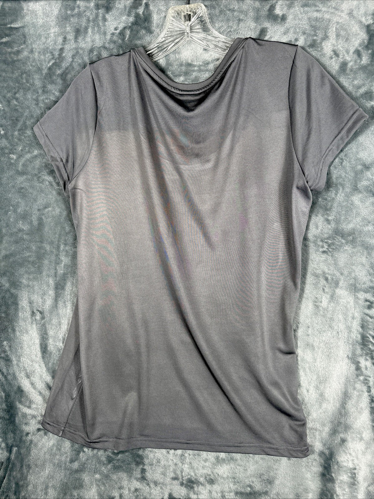 Glidan Woman’s Biker “A Way Of Life” T-Shirt Gray Size Adult Medium Shirt